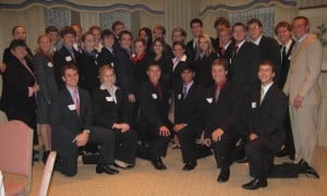 My business school classmates at our freshman year etiquette dinner.