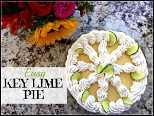 Easy Key Lime Pie Recipe. Only 6 ingredients! #Easy #KeyLimePie #Recipe