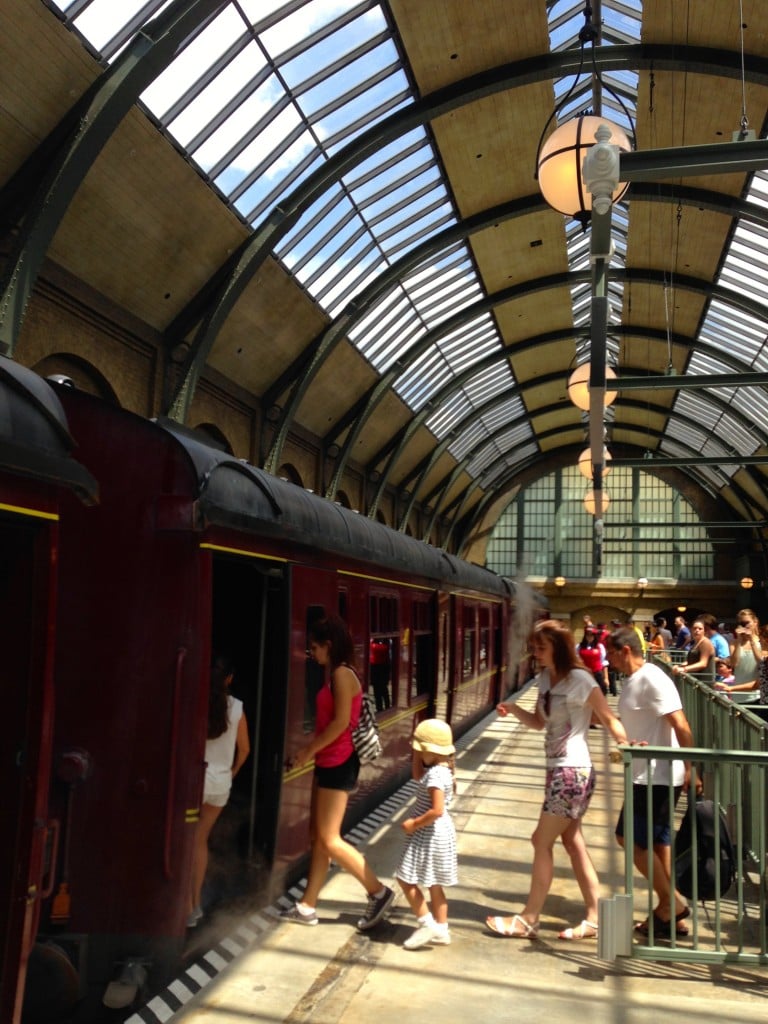 Boarding the Hogwarts Express at The Wizarding World of Harry Potter