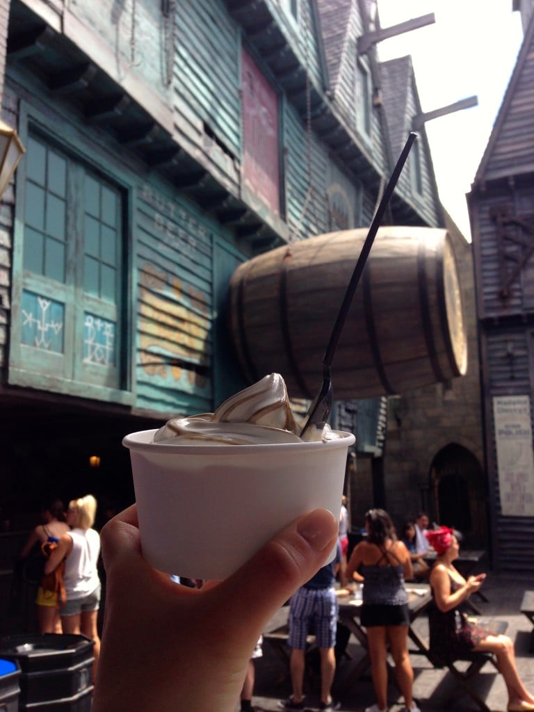 Butterbeer Ice Cream at The Wizarding World of Harry Potter