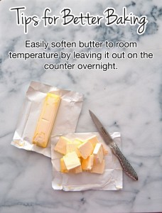 Tips for Better Baking - This is the easiest way to get perfectly softened butter