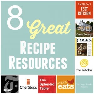 8 Great Recipe Resources | www.thehungrytravelerblog.com