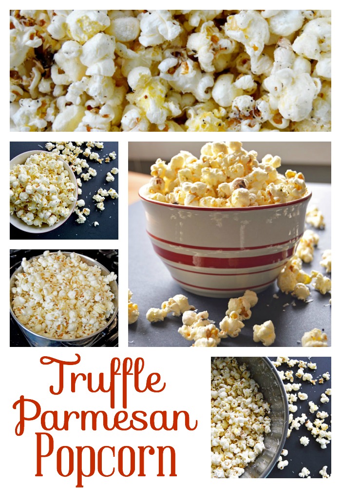 Truffle Parmesan Popcorn | www.thehungrytravelerblog.com