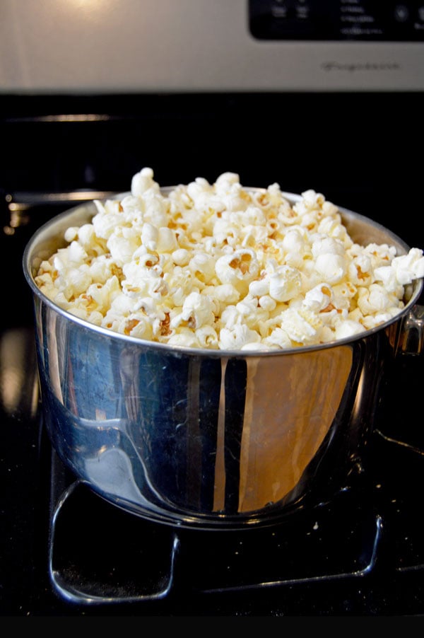 Truffle Parmesan Popcorn | www.thehungrytravelerblog.com