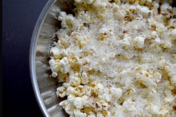 Truffle Parmesan Popcorn | www.thehungrytravelerblog.com