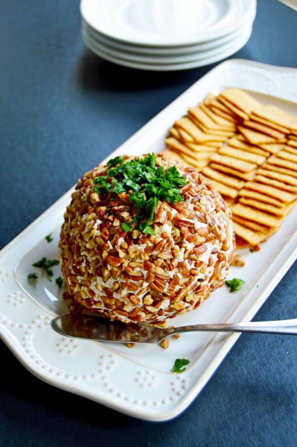 Pecan Ranch Chicken Dip - You only need 4 ingredients and a few minutes to have a huge hit at your next party.  | www.thehungrytravelerblog.com