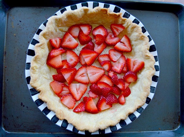 Strawberry Buttermilk Chess Pie