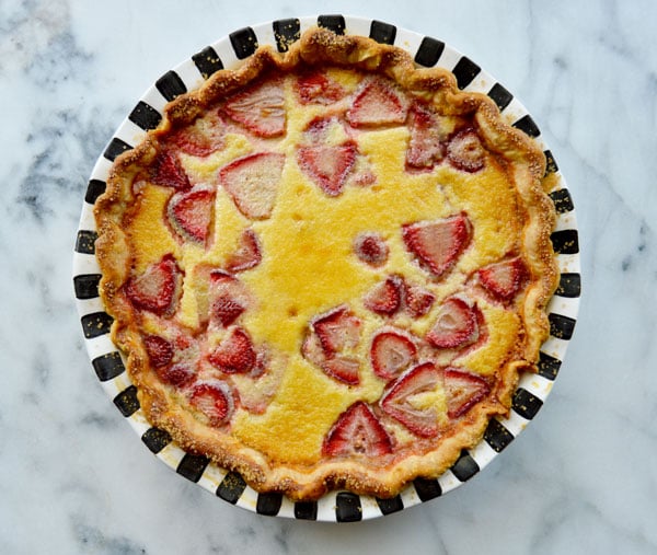 Strawberry Buttermilk Chess Pie