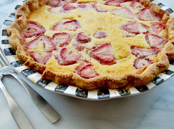 Strawberry Buttermilk Chess Pie