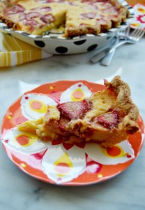 Strawberry Buttermilk Chess Pie