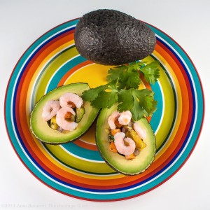 Vegetable and Shrimp Stuffed Avocados | The Heritage Cook