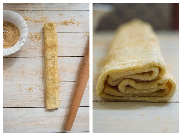 folded dough for the palmiers