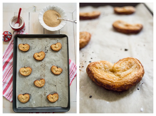 palmiers in the oven