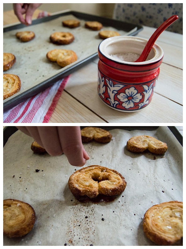 flaky sea salt for the palmiers