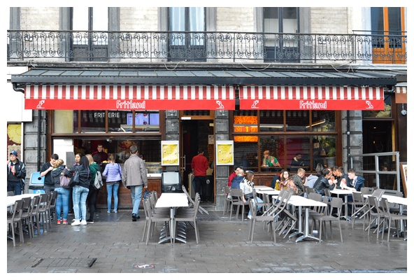 Fritland, the best fries in Brussels, on the Brussels Beer and Chocolate Tour