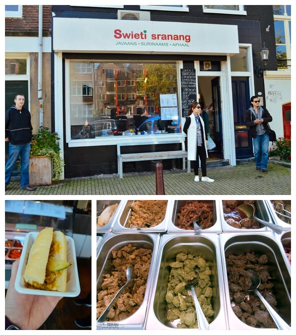 Indonesian and Surinamese Food at Swieti Sranang | Eating Amsterdam Food Tour - Jordaan Food and Canals Tour