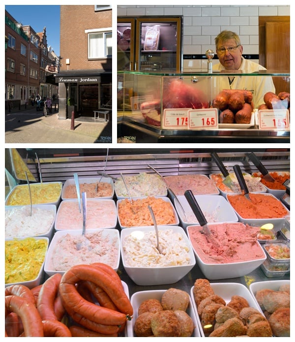 The display case at Butcher Louman | Eating Amsterdam Food Tour - Jordaan Food and Canals Tour