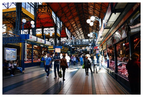 Inside the Great Market on the Taste Hungary Budapest Food Tour