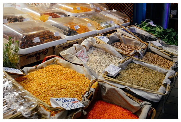 Beans at the market on the Taste Hungary Budapest Food Tour