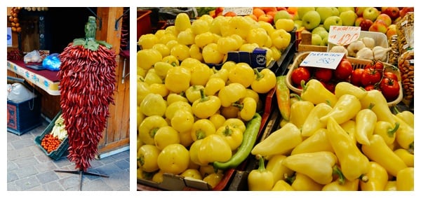 Hungarian peppers on the Taste Hungary Budapest Food Tour