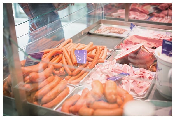 Sausages-at-butcher-in-Prague | Foods to Eat in Prague