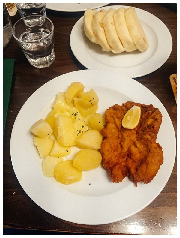 Schnitzel-and-Potato-Salad-in-Prague | Foods to Eat in Prague