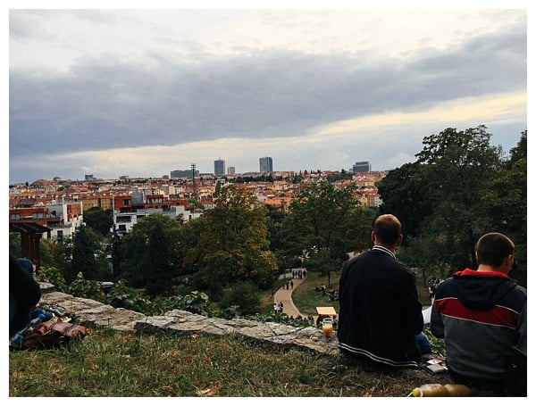 View-of-Prague-from-Wine-Festival | foods to eat in prague