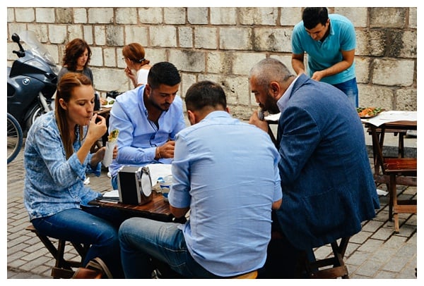 eating lunch on Istanbul Grand Bazaar Tour