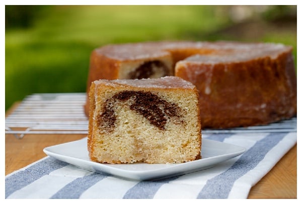 Marbled Bourbon Pound Cake from Tasting Kentucky | The Hungry Traveler