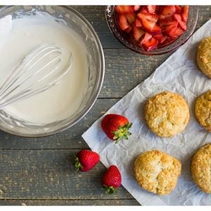 Strawberry Shortcake -- This is my favorite recipe from childhood with sweet strawberries, flakey biscuits, and rich whipped cream. Don't forget a scoop of vanilla ice cream to take it over the top!