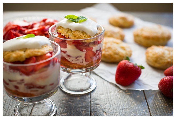 Strawberry Shortcake -- This is my favorite recipe from childhood with sweet strawberries, flakey biscuits, and rich whipped cream. Don't forget a scoop of vanilla ice cream to take it over the top!