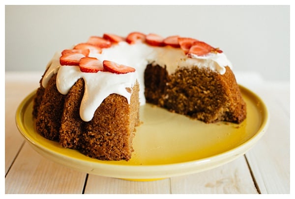 Whole Wheat Pound Cake -- an old fashioned pound cake modernized with nutritious whole wheat, toasty muscovado brown sugar, and rich creme fraiche.