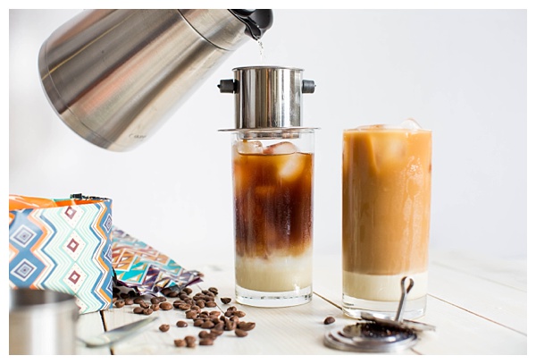 Vietnamese Iced Coffee is a refreshing beverage made from strong dark roast coffee, creamy sweetened condensed milk, and ice. It's intense and delicious! 